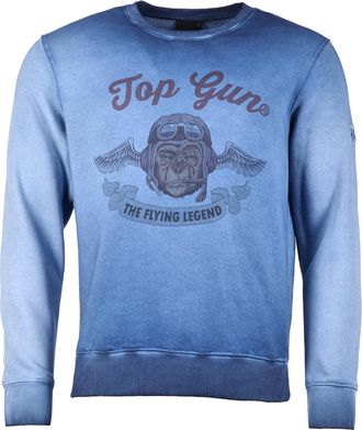 Top Gun Sweatshirt Smoking Monkey TG20191034