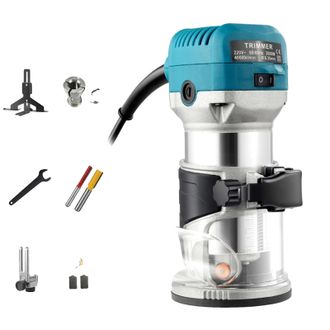 OEM Fresadora El&eacute;ctrica, Velocidad Ajustable, Motor De Alta Potencia, 220 V, Azul