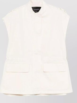 Fabiana Filippi jacket crochet back front flap pockets