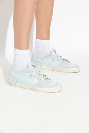 Diesel Sports Shoes S-LEROJI D-1 LOW, Womens, Light Blue