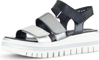 Gabor 84.620 Platform Wedge Sandal in Black Multi at Nordstrom, Size 10.5Us