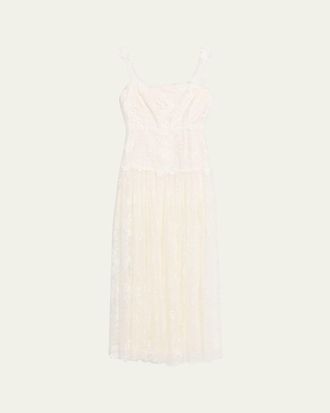 Kobi Halperin Ana Sleeveless Square-Neck Lace Maxi Dress