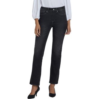 NYDJ Marilyn High Waist Straight Leg Jeans in Paris Lights at Nordstrom Rack, Size 2