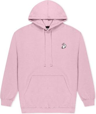 Dalix Womens Heartly Ghost Midweight Hooded Sweatshirt in Pink at Nordstrom, Size Xx-Large
