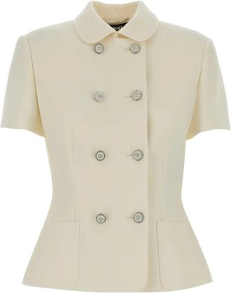 Versace Blazer met dubbele rij knopen - Beige
