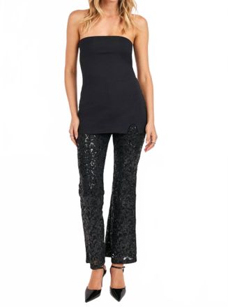Sadie & Sage Womens Stardom Sequin Jumpsuit In Black