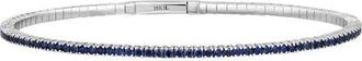 Bony Levy Audrey 18K Gold Flexible Bracelet in 18K White Gold/Sapphire at Nordstrom, Size Medium