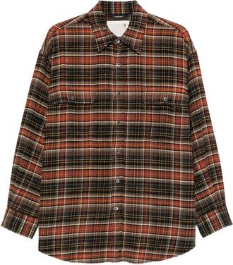 R13 Plaid Buttoned Shirt