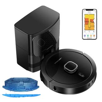OEM Robot Aspirador Con Vaciado Autom&aacute;tico, Navegaci&oacute;n Lidar, Color Negro