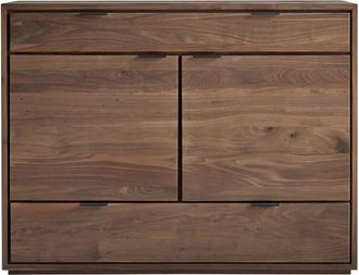 Tikamoon Aparador de nogal macizo de 120 cm