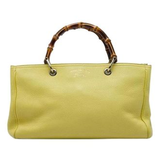 Gucci Pre-owned Bamboo Shopper Satchel - - Pre-owned - Donna - Giallo - ONE SIZE