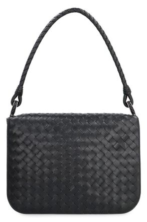 Bottega Veneta Swing Leather Messenger Bag