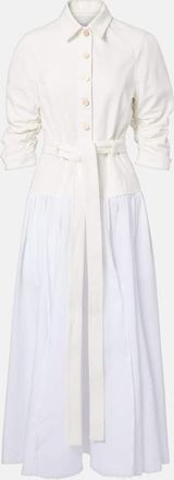 Gabriela Hearst Abito lungo Delyth in cotone e lino