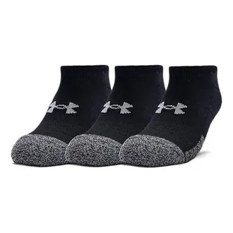 Under Armour HeatGear No Show Socks 3-Pack Black 1346755-001