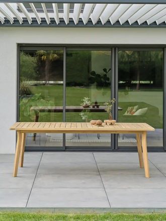 DCB Garden Mesa de jard&iacute;n de 8 plazas - acacia