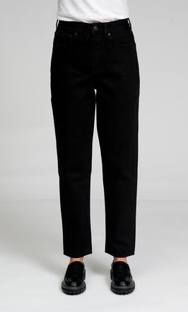 Perform Collection De Originele Performance Mom Jeans - Zwarte Denim