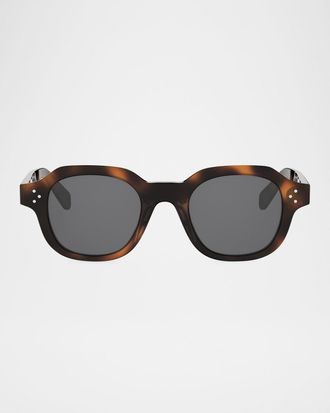 Celine Men & apos;s 3 Dots Acetate Square Sunglasses