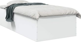 vidaXL Estructura De Cama De Suelo Blanco 80 X 200 Cm Vidaxl