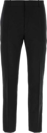 Alexander McQueen Alexander Mcqueen Black Gabardine Pant