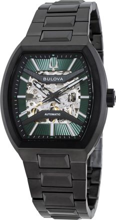 Bulova Maquina Automatic Green Dial Mens Watch 98A321