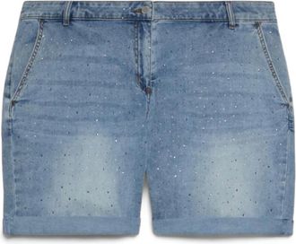 Fiorella Rubino Dames, Korte broeken, Blauw, Maat: 5XL Denim