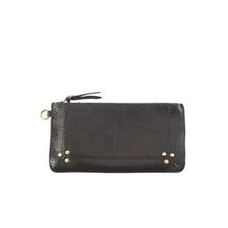 Jerome Dreyfuss Pre-owned Pochette Leder Clutch - Dames - Pre-owned - Zwart - Maat: ONE Size Leer