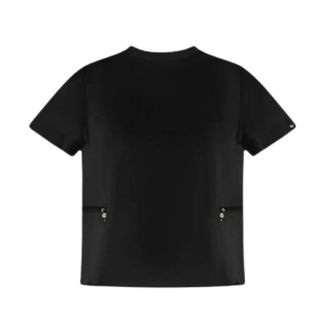 Herno T-shirt Chic in Cotone Jersey e Techno Taffeta - - Tops - Donna - Nero - L