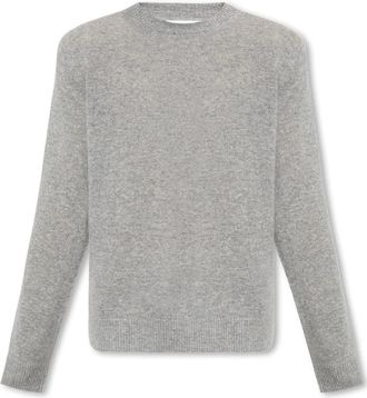 Sams&oslash;e & Sams&oslash;e Nobis Crew Neck - Heren - Cashmere truien - Grijs - M - Leer - Truien & Vesten