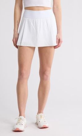 Zella Tiebreak Pleated Skort in White at Nordstrom Rack, Size X-Small