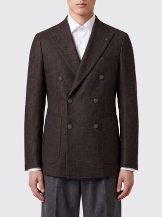 Tagliatore Blazer doppiopetto in lana vergine e seta con rever a lancia