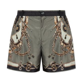 Dolce & Gabbana Beachwear, male, Gray, Size: S Swim Shorts