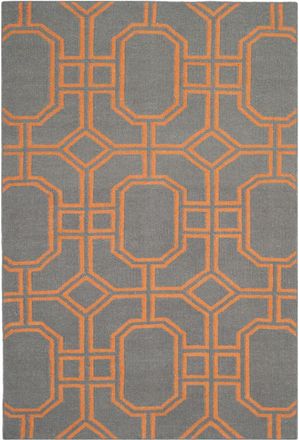 Safavieh Alfombra lana blu/arancione 122 x 183 cm
