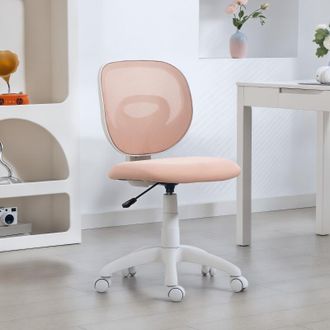 STILVORA Stilvora Sedia Da Ufficio Ergonomica Regolabile Con Schienale A Forma Di C, In Similpelle, Rosa