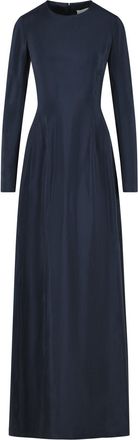 Maison Margiela Blue Cupro Maxi Dress