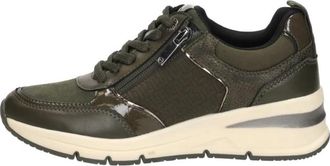 Tamaris Sneakers Laag - Dames - Sneakers - Groen - 40 EU - Schoenen