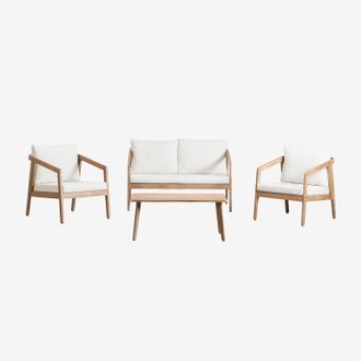 Sklum Sklum - Conjunto De Sal&oacute;n En Madera De Acacia Kaela