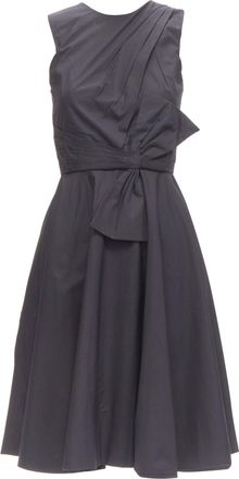 Prabal Gurung cotton bow detail high waist dress