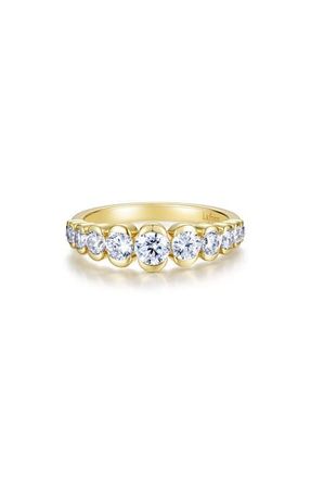 Lafonn Willow Simulated Diamond Band Ring in Gold at Nordstrom, Size 7