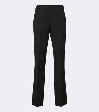 Prada Pantalones slim de sarga de lana virgen