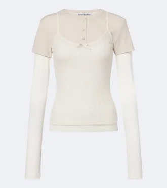 Acne Studios Layered jersey top