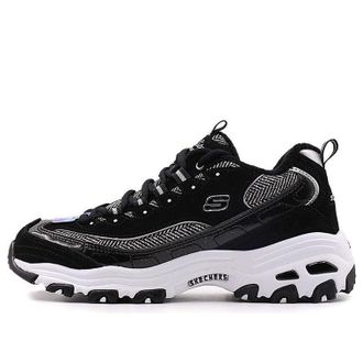 Skechers (WMNS) Skechers D Lites Low-Top Running Shoes Black/White 66666036-BKW