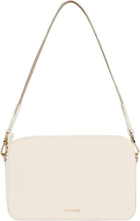 Coccinelle Tebe Minibag - Dames - Schoudertassen - Wit - ONE Size - Leer - Tassen