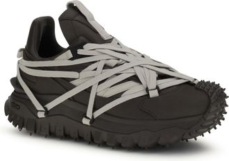 Rick Owens Mens Trailgrip Megalace Sneakers Moncler + Rick Owens Dark