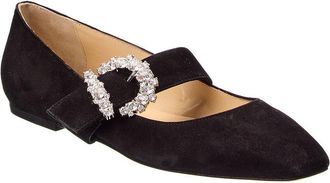 Jimmy Choo London Cheri Suede Ballerina Flat
