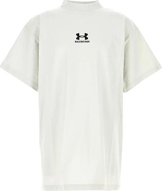 Balenciaga Oversized T-Shirt - Heren - T-shirts - Wit - M - Katoen - Tops