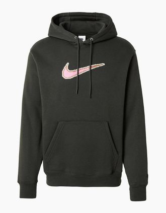 Nike Mens Nike Club Neo Varsity Khaki Hoodie - Black - Size: 36