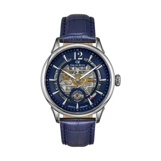 Carl von Zeyten Heren, Accessoires, Blauw, Maat: ONE Size Leer