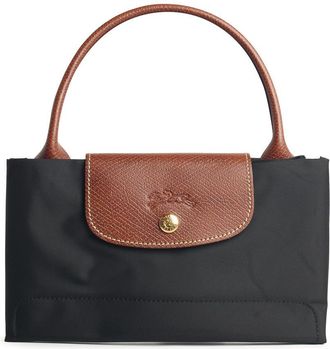 Longchamp Borsa Longchamp Con M Maniglia Le Pliage Original In Tela Riciclata Nera