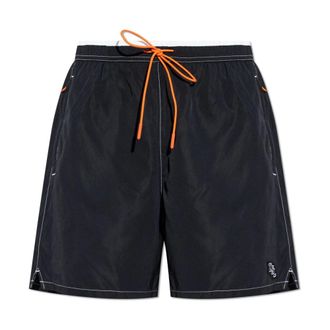 Diesel Beachwear, male, Black, Size: 2XL Soccer-41-D-Pop-B Swim Shorts