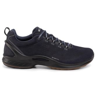 Ecco Ecco Biom Fjuel 837534 Leather Mens Low Top Trainers - Navy Black - Size:UK 10.5-11